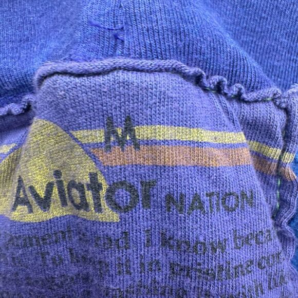 Aviator Nation Sweatpants Womens Medium Pink Colorblock Fleece Lined Jogger Leg - Picture 6 of 11